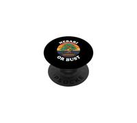 Bonsai Tree Nebari Or Bust Vintage Sunset Gardening PopSockets PopGrip Adesivo