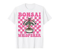 Bonsai Whisperer Tree Giapponese Zen Girl Mamma Coquette Bow Maglietta