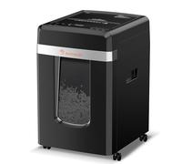 Bonsaii C291-A Distruggidocumenti P-4 Micro-Cut, con alimentatore automatico di documenti da 300 fogli, funzionamento continuo, 60 minuti, contenitore per rifiuti da 31 litri