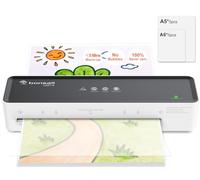 Bonsaii Plastificatrice A4, Funzione ABS, Adatto per Documenti A4, Ufficio e Casa, 80-100 Micron, Include 10 fogli A5/A6 per Plastificazione, L421-A