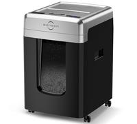 BONSEN Distruggidocumenti con alimentazione automatica da 300 fogli, distruggidocumenti resistenti ad alta sicurezza P-5 per uso ufficio, 60 minuti Non-Stop Micro Cut Shredding, Cestino estraibile da