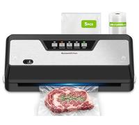Bonsenkitchen Macchina Sottovuoto Alimenti, 125Watt, Taglierino Integrato