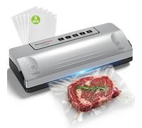 Bonsenkitchen Macchina Sottovuoto Alimenti, Saldatura Robusta 30cm | Funzione Pulse per Cibi Umidi, kit Aspirazione Esterna, Utilizzo Continuo con Protezione termica, Inclusi 5 sacchetti, VS1800