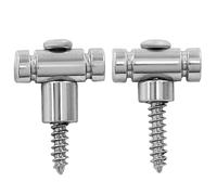 Bonsicoky 2 fermi per corde per chitarra - Fermacorda per chitarra - Alberi di ricambio per corde per chitarre elettriche - argento