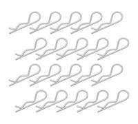 Bonsicoky 20 clip a R per gancio di traino, in acciaio inossidabile, perni di fissaggio a molla per trattori, rimorchi da prato, gancio di traino per camion, M2 x 50 mm