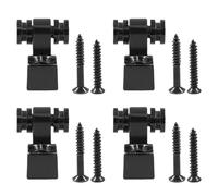 Bonsicoky 4 fermi per corde per chitarra - fermi per alberi per corde - pezzi di ricambio per chitarre elettriche - nero