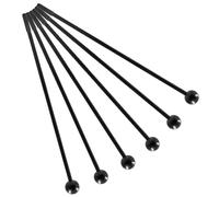Bonsicoky 6 mazzuole per percussioni da 21,6 cm, con testa in gomma per xilofono e glockenspiel