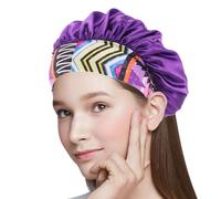 Bonte per capelli in raso per - Copertura per sonno satinato per | protezione dei capelli, comoda da notte per capelli ricci | Cappuccio da sonno regolabile per donne nere cappuccio