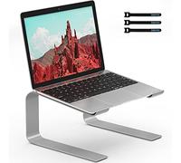 BONTEC Supporto PC Portatile per Laptop 10-17,3 Pollici, Argento | Rialzo per MacBook e notebook, portata 5 kg, design stabile e portatile per scrivania, ufficio e smart working
