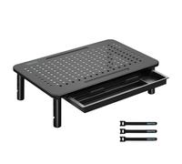 BONTEC Supporto per Monitor con Cassetto con Piattaforma a Rete per Laptop, Comp