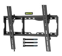 BONTEC Supporto TV Parete da 17-86 Pollici per TV LCD, LED, Plasma e Curvi, Staffa da Parete Ultrasottile e Inclinabile, Fino a 75 kg, Max VESA 600x400 mm, con Fascette per la Gestione dei Cavi