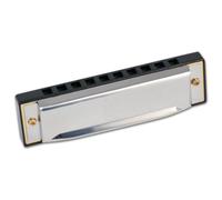 Bontempi 30 1020 - Armonica a bocca 10 note in metallo, Dim: 10 x 2 x 3 cm | con Voci in Metallo per Melodie