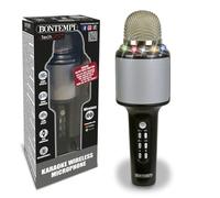 Bontempi BNT485010 Microfono Karaoke Wireless con Altoparlante ed Effetti Lumino