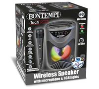 Bontempi 49 1010: Amplificatore Wireless Con Microfono Dinamico, Effetti Luminos