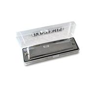 Bontempi - Armonica Metallica con Voci in Metallo, 11x3.4x2.5 cm | Custodia Rigida, 10 Note