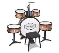 Bontempi | Batteria Grancassa 6 Elementi con Sgabello e 2 Bacchette, Suono Realistico, 700x400x800mm, Gioco Musicale per Bambini 5+