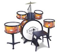 Bontempi | BeatMaster Pro: Batteria per Piccoli con Suoni Realistici e Tanto Divertimento, Arancione, 850x650x680 mm