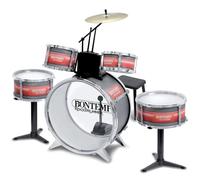 Bontempi | BeatMaster Pro: Batteria per Piccoli con Suoni Realistici e Tanto Divertimento, Rosso e Trasparente, 850x650x680 mm