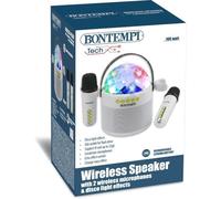 Bontempi BNT490250 Amplificatore Wireless con 2 Microfoni Wireless e Disco Ball