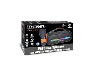 Bontempi BNT491050 Amplificatore Wireless con Microfono Wireless, Effetti Lumino
