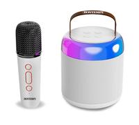 Bontempi | Cassa Acustica Wireless con Microfono Senza Filo e Luci RGB, 13,5x8,4x8,4 cm