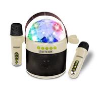 Bontempi | Cassa Wireless con Doppio Microfono e Luci LED da Discoteca, 18,5x17x12 cm