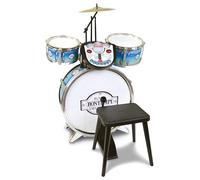 Bontempi- Cina BeatMaster: Batteria per Piccoli con Suoni Realistici e Tanto Divertimento, Metallizzata e con Modulo Partner Elettronico, 500x500x680 mm, Colore Blu, 68 cm, 52 5692