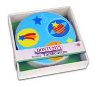 Bontempi | ColorfulBeats: Tamburello in Legno con 6 Cimbali da 18 cm per un'Esperienza Musicale Vivace e Colorata, 180x180x45 mm