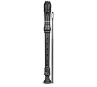 BONTEMPI - Flauto Dolce Soprano con Diteggiatura Tedesca, Doppio Foro, 28 Note Estensione Do-Re, Materiale Antiurto, 3 Pezzi, Scovolo Incluso 330mm