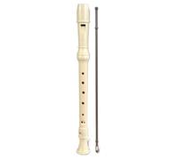 Bontempi | Flauto Dolce Soprano Diteggiatura Tedesca, Materiale Antiurto, 28 Note, Colore Avorio