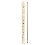 Bontempi | GermanTouchFlute - Flauto Dolce con Diteggiatura Tedesca, Colore Avorio, con Custodia in PVC, 32,7x3,2x3,2 cm