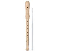Bontempi- GermanWoodFlute-Flauto Dolce in Legno con Diteggiatura Tedesca per Un'Esperienza Musicale Tradizionale, Colore Marrone Chiaro, 31 3320