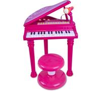 Bontempi | HarmonyKeys - Piano Elettronico 31 Tasti con Microfono e Sgabello per Crescere con la Musica, Rosa
