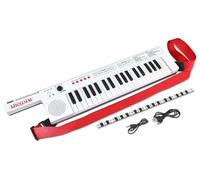 BONTEMPI - Keytar Elettronica a 37 Tasti con 4 Suoni 4 Ritmi 10 Brani Preregistrati Funzione OKON Regolazione Volume USB Tipo-C Ricarica Batteria Tracolla Striscia Pentagramma 550x112x40 mm