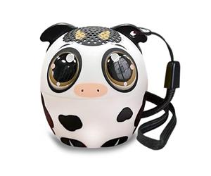 Bontempi | Mini Cassa Acustica Wireless Mucca, Connessione Semplice e Veloce Senza Fili, Ideale per Feste e Bambini, 4,2 x 4,5 x 4,2 cm