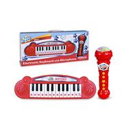 Bontempi Mini Keyboard And Karaoke Microphone Red