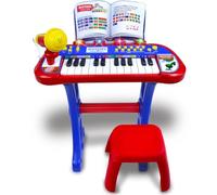 Bontempi | MiniKeyFun: Tastiera Giocattolo a 24 Tasti con Microfono e Sgabello per Piccoli Musicisti, 400x400x570 mm