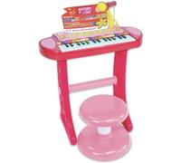 Bontempi Tastiera Elettronica MiniMaestro BNT133671 – 31 Tasti con Microfono Rosa