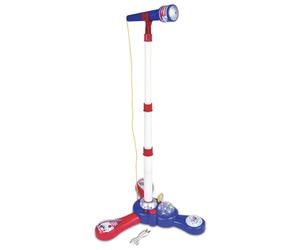 Bontempi | MP3Stage Mic - Microfono da Palcoscenico con Connessione MP3 per Performance Versatili, Triangolo Blu, 340x340x800 mm