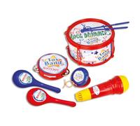 Bontempi | MusicalWonders - Kit Musicale Assortito con Tamburo, Cembalo, Microfono, Nacchera e Maracas per una Sinfonia di Divertimento