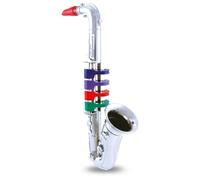 Bontempi- Sassofono Metallizzato a 4 Note Colorate, 32 3902