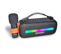 Bontempi - SonicSync - Amplificatore Wireless Karaoke, 28,9x18,2x12,9 cm | con Microfono Dinamico, Effetti Luminosi, TWS ed Effetto Eco