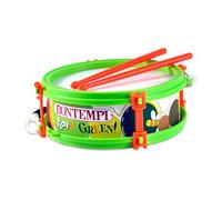 Bontempi - Tamburo Piccolo Green, Gioco Musicale per Bambini 18+ Mesi | con Tracolla, Completo di Bacchette, Suono Realistico, Ø 150mm