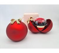BONTURI CASA HOME DECORATION Sfera Natale Scrigno Rosa Singola Red