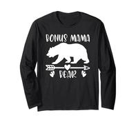 Bonus mamma orso matrigna festa della mamma idea da figlio figlia Maglia a Manica