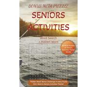 Bonus META Puzzle Seniors Activities word search + Hidden word: A fulfilling word hunt book for active seniors, hobbies lover, puzzle fans! 6x9", 30 ... gift for elders, screen free fun to unwind!