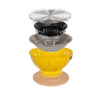 Bonussi Barbecue a Carbonella Ø41x25 cm Smile in Acciaio Rosso