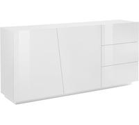 Bonussi Credenza 2 Ante + 3 Cassetti 180x43x86 cm Vega Bianco Lucido