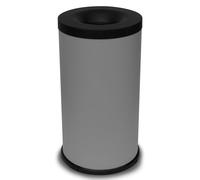Bonussi Pattumiera Gettacarte Ø38xh75 cm Autoestinguente In Acciaio Verniciato Grigio