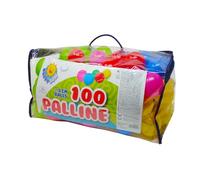 Bonussi Sacca 100 Palline Ø 6 cm in Plastica Morbida Multicolore